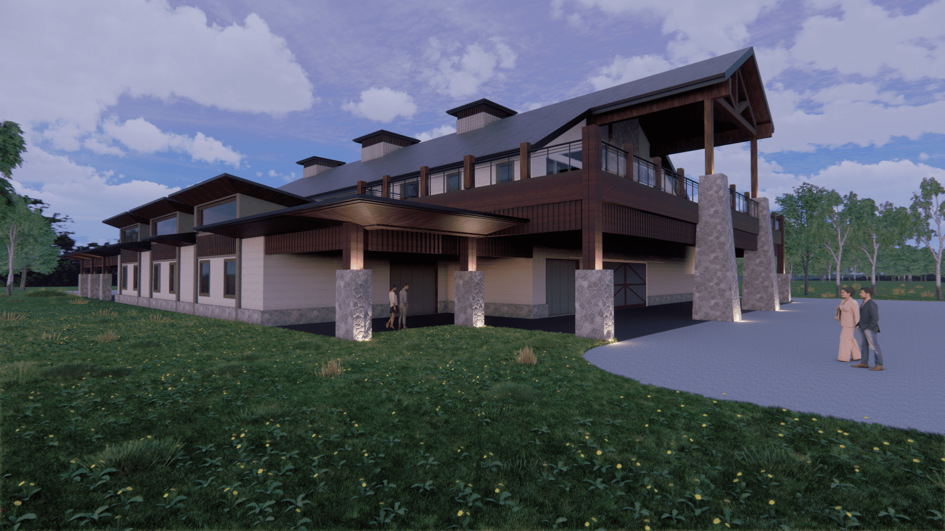 Barn Rendering- Southwest View
